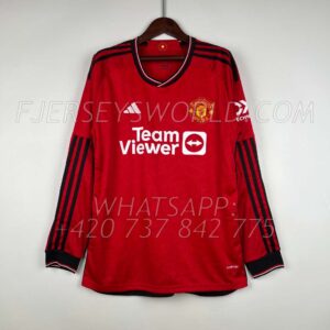Manchester United Home 23-24 Long Sleeves FAN Version