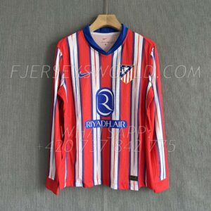 Atletico Madrid Home 24-25 Long Sleeves PLAYER Version