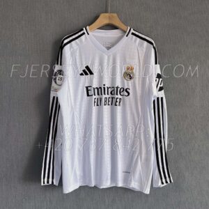 Real Madrid Home 24-25 Long Sleeves FAN Version