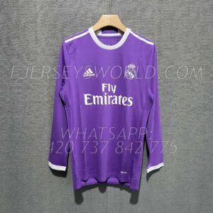 Real Madrid Away 2016-17 Long Sleeves PLAYER Version