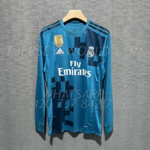 Real Madrid Third 2017-18 Long Sleeves PLAYER Version