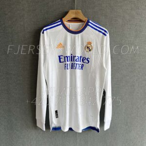 Real Madrid Home 2021-22 Long Sleeves PLAYER Version