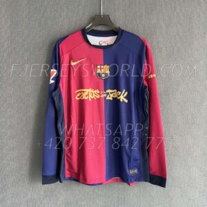 FC Barcelona Home x Travis Scott Long Sleeves FAN Version