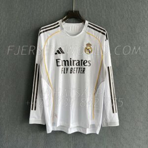 Real Madrid Home 25-26 Long Sleeves PLAYER Version