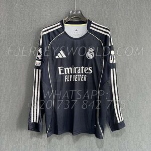 Real Madrid Away 25-26 Long Sleeves FAN Version