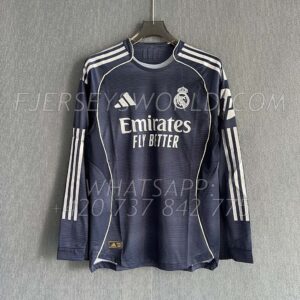 Real Madrid Away 25-26 Long Sleeves PLAYER Version