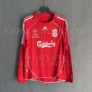 Liverpool Home 2007-08 UCL Final Long Sleeves RETRO