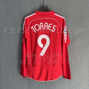 Liverpool Home 2007-08 UCL Final Long Sleeves RETRO