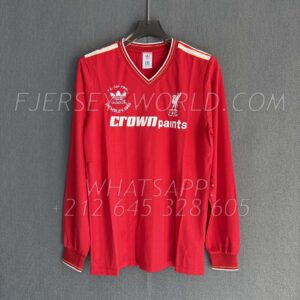 Liverpool Home 1986 FA Cup Final Long Sleeves RETRO