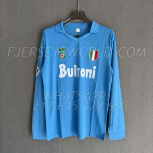 Napoli Home 1987-88 Long Sleeves RETRO