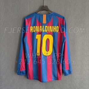 FC Barcelona Home 2005-06 UCL Final Long Sleeves RETRO