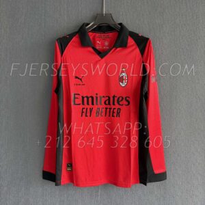 AC Milan Slam Jam Fourth RED 25-26 Long Sleeves FAN Version