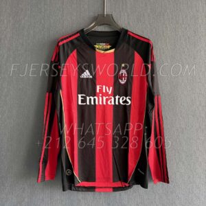 AC Milan Home 2010-11 Long Sleeves RETRO
