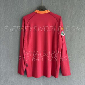 AS Roma Home 2000-01 Long Sleeves RETRO