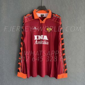AS Roma Home 1998-99 Long Sleeves RETRO