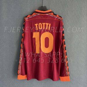 AS Roma Home 1998-99 Long Sleeves RETRO