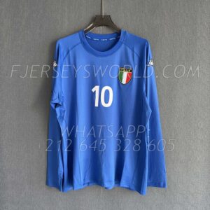 Italy Home 2002 Long Sleeves RETRO